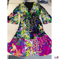 Jersey Kleid Etro Gr&ouml;&szlig;e 38&comma; Farbe Schwarz bunte Bl&uuml;ten&comma; neuwertig