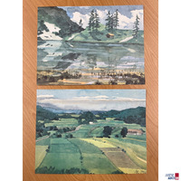 Zwei Drucke Landschaften