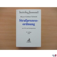 StPO-Kommentar Meyer-Goßner 63. Auflage 2020