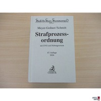 Strafprozessordnung &lpar;StPO&rpar; Kommentar Meyer-Go&szlig;ner &lpar;67&period; Auflage 2024&rpar;