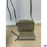 Handtasche und Geldb&ouml;rse Michael Kors gold