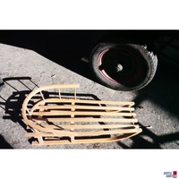 Holzschlitten