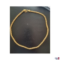 Halskette 986er Gold mit Drachenk&ouml;pfen