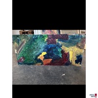 Bild ohne Titel 52x110 cm &Ouml;l auf Hartfaserplatte