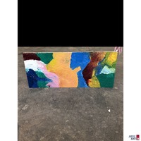 Bild ohne Titel 43 x100 cm &Ouml;l auf Hartfaserplatte