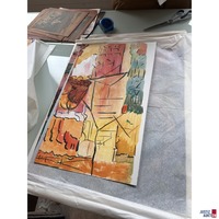 1 Mappe mit 16 Zeichnungen ca. 60x50 cm