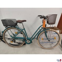 City Bike Decathlon Marke Elops Type 520 LF Farbe t&uuml;rkis&sol;gr&uuml;n