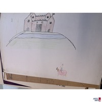 Konvolut von Kinderzeichnungen Drucke/Aquarelle