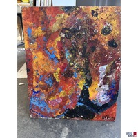 Bild ohne Titel 68x57 cm Öl auf Hartfaserplatte