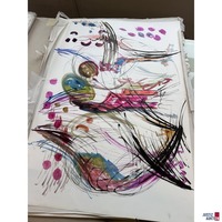 Bilder Konvolut von 17 Zeichnungen 70x100 cm