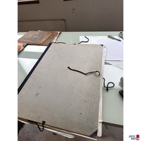 1 Mappe mit 35 Zeichnungen und Gouachen ca. 40x60 cm