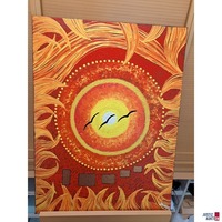 Bild Acryl auf Leinwand Sonnenaufgang