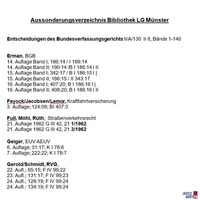 Aussonderungsverzeichnis