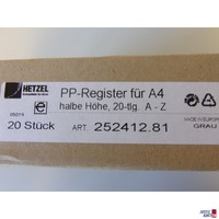 Karton mit Registern