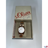 s&period;Oliver Damenuhr&comma; Ros&eacute;gold&comma; Edelstahl mit Box