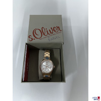 s&period;Oliver Damenuhr&comma; Ros&eacute;gold&comma; Edelstahl mit Box
