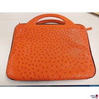 Aktentasche angefertigt von der Firma Scheer Wien  Aufdruck innen FF &lpar;Initialie&rpar;