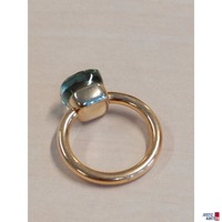 Damenring mit brasiolithwei&szlig;er Fassung